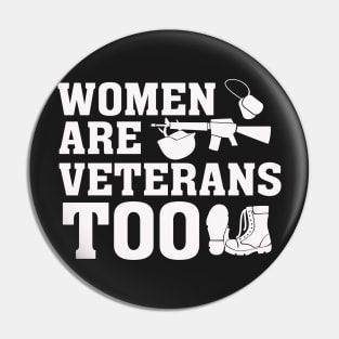 Women are veterans too – Proud Female Vet Pin