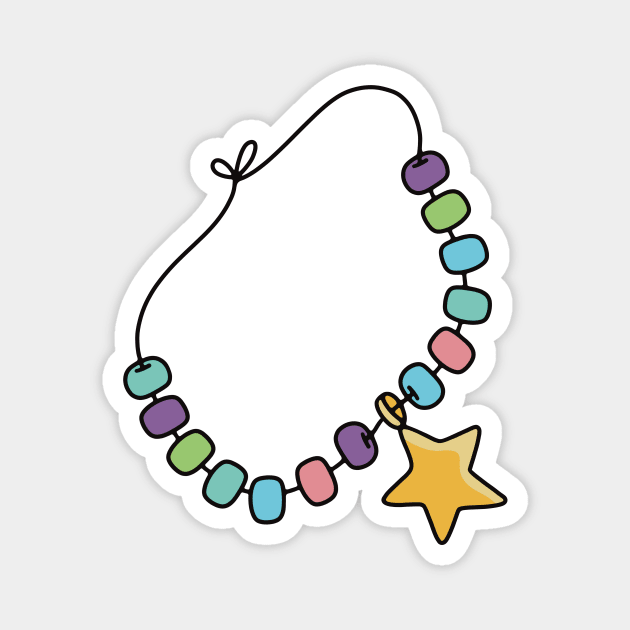 Friendship Bracelet Sticker Magnet by murialbezanson