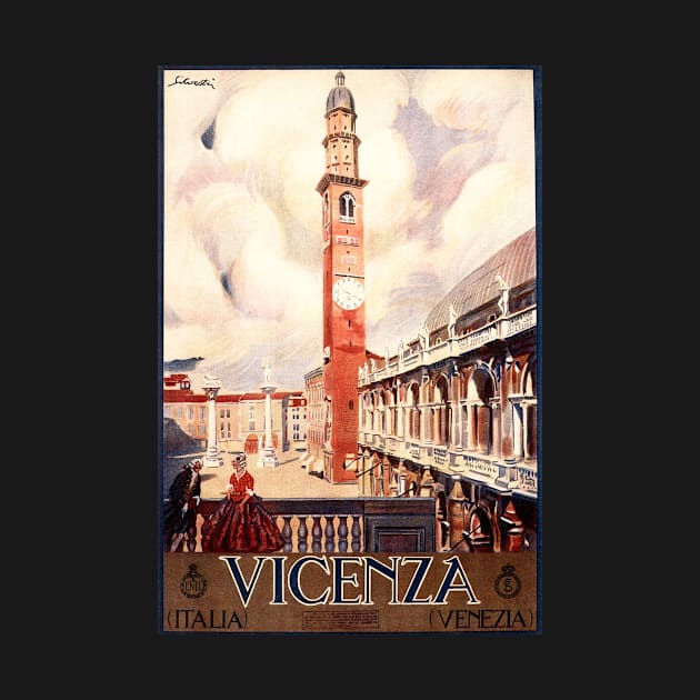 Basilica Palladiana VICENZA ITALIA Venice Vintage Italy Travel by vintageposters