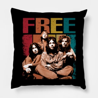 All Right Now Attire Frees Band Tees, Capture the Freedom of Rock in Every Thread Pillow