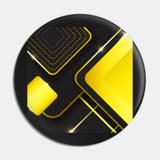 Abstract Art Yellow Pin