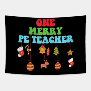 Groovy One Merry Pe Teacher Christmas Teacher Tapestry