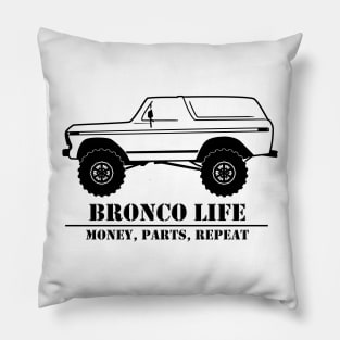 1978-1979 Bronco Money, Parts, Repeat Pillow