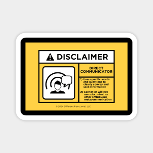 ND Disclaimer: Direct Communicator Magnet