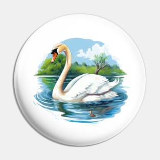 White Swan Pin