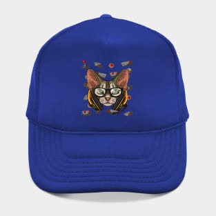 Gamer Devon Rex Gaming Cat Video Game Player Boys Kids Hat