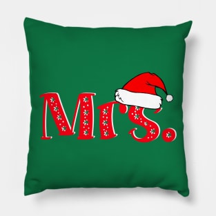 Christmas Couple "Mrs" Claus Pillow