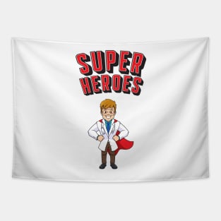 Doctors Are Super Heroes Tapestry