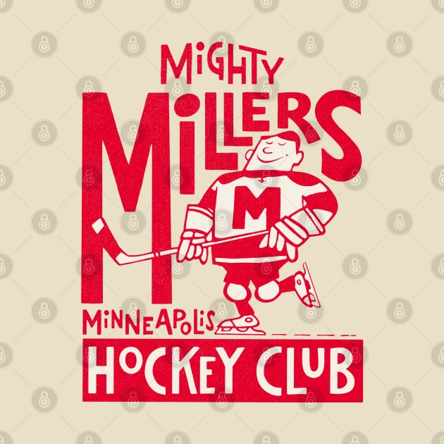 Classic Minneapolis Mighty Millers Hockey by LocalZonly