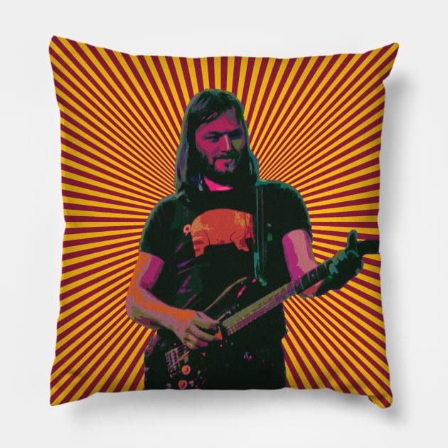 David Gilmour Pillow by Trippyarts Store