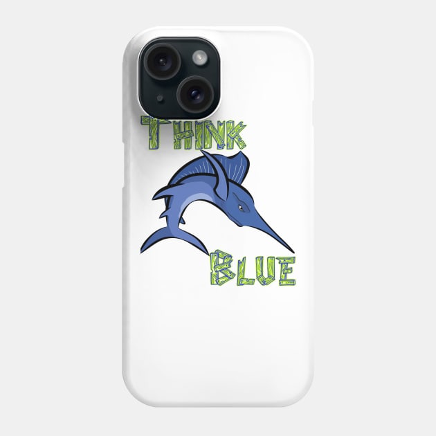 Think blue Phone Case by Philippians413