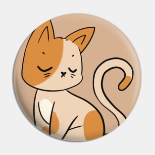 Chibi Kitty - Cream Colors Pin