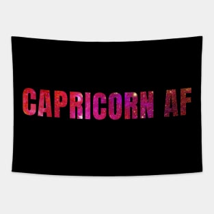 Capricorn AF / Funny Capricorn Shirt / Star Sign Zodiac Gift / Horoscope Astrology Gift / Birth Sign Shirt Tapestry