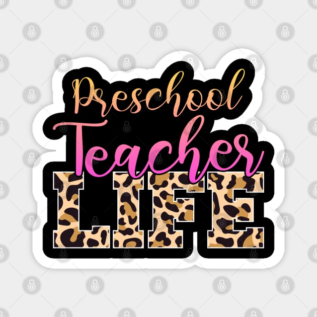 Preschool Teacher Life Magnet by White Martian