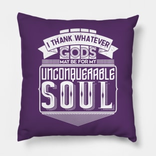 Invictus Unconquerable Soul Pillow