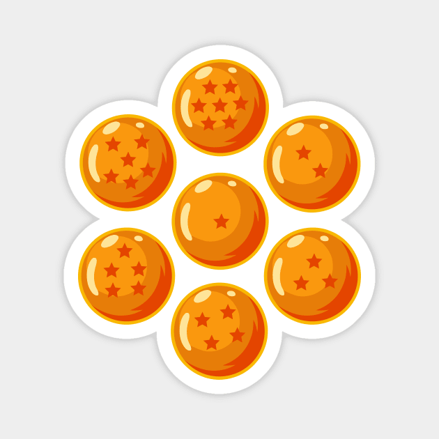 Seven Dragon Balls Magnet by InfinityTone