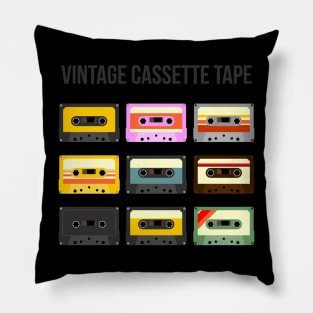 Vintage tape cassette Pillow