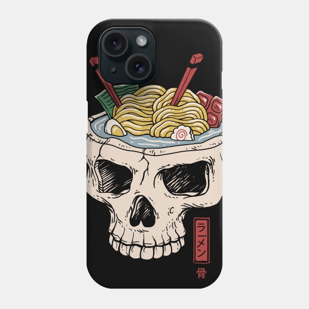 Ramen Brain Phone Case by Vincent Trinidad Art