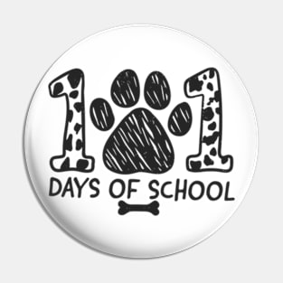 101 Days Of School Dalmatian Dog Pin