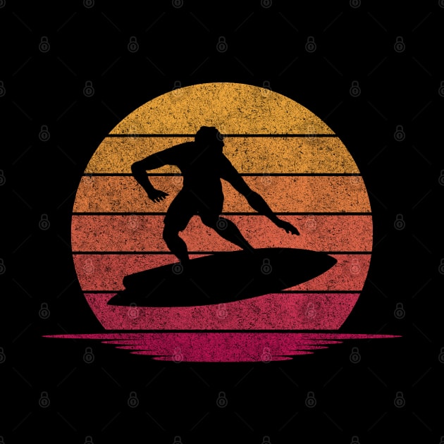 Awesome Funny Surfing Gift - Hobby Silhouette Sunset Design by mahmuq