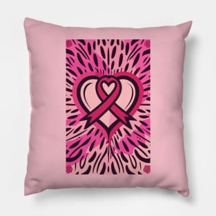 pink ribbon Pillow