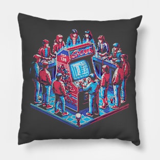 Retro Arcade Action Pillow