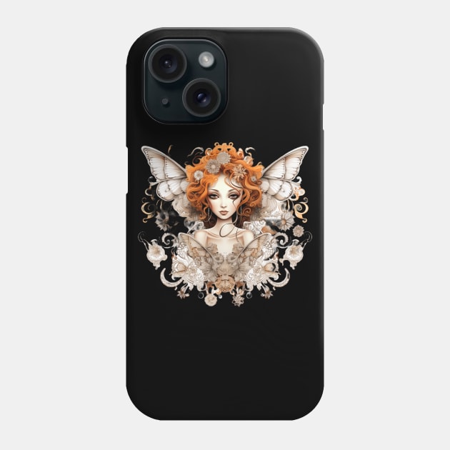 Red Haired Beauty Phone Case by Liana Campbell