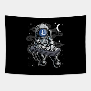 Astronaut Organ Litecoin LTC Coin To The Moon Crypto Token Cryptocurrency Blockchain Wallet Birthday Gift For Men Women Kids Tapestry