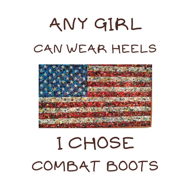 Any girl can wear heels i chose combat boots by IOANNISSKEVAS