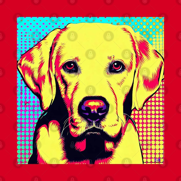 Golden Labrador Pop Art by Sketchy