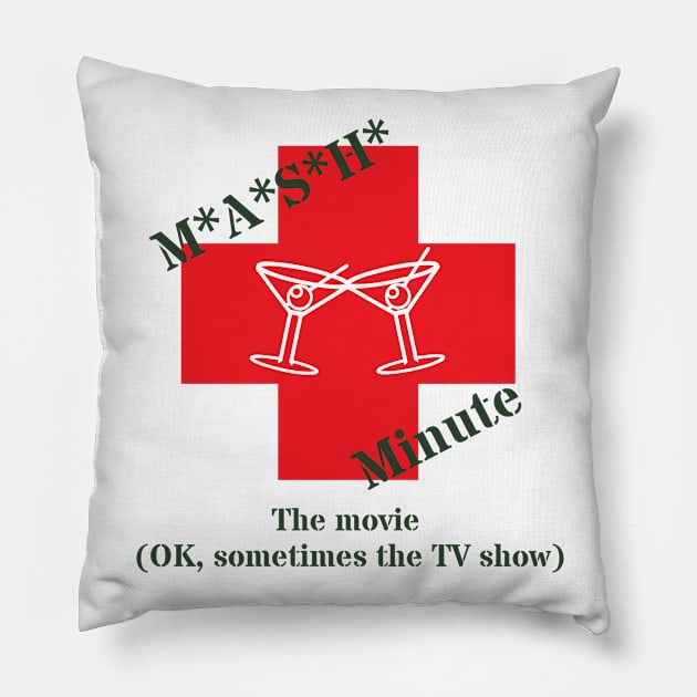 Mash Minute The movie (Transparent background) Pillow by mashminute