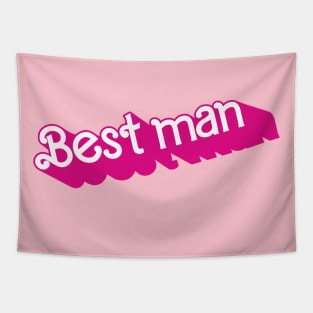 Best Man Barbie logo Tapestry