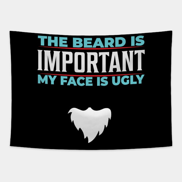 Beard Quote Tapestry by Imutobi
