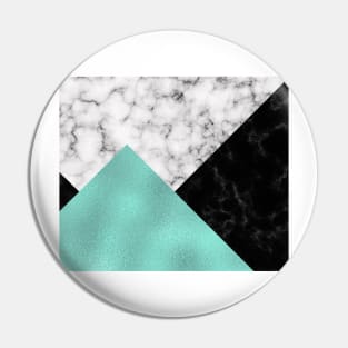 Mint marble V Pin