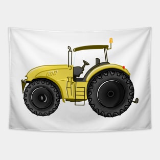 Yellow tractor Tapestry