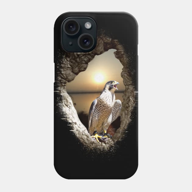 Peregrine Sunset Phone Case by infloence