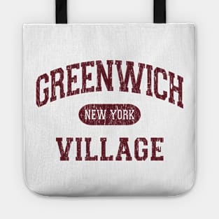 Greenwich Village NY Arch Distressed, Retro Print Tote