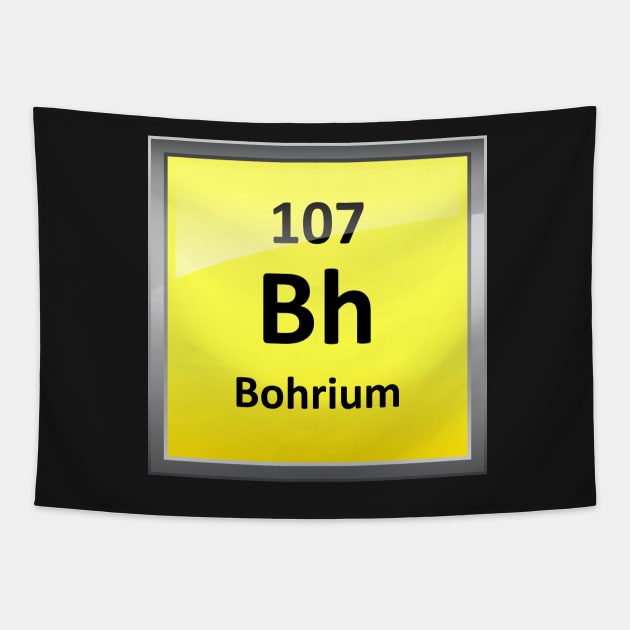 Bohrium Periodic Table Element Symbol Tapestry by sciencenotes