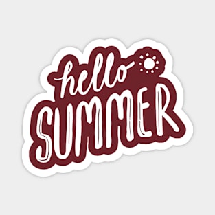 hello SUMMER Magnet