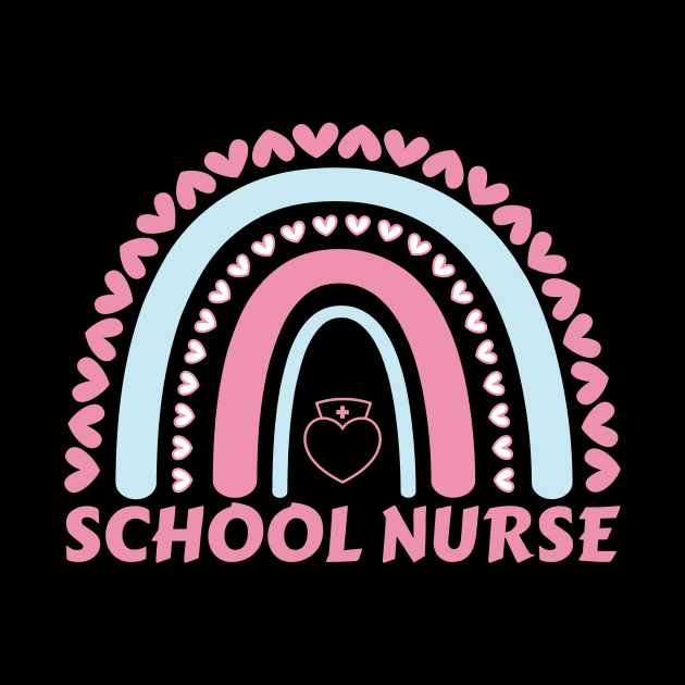 School Nurse Rainbow Leopard Appreciation Nursing For Women by Quardilakoa