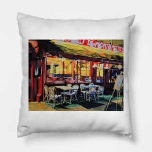 Bistro de Montmartre Pillow