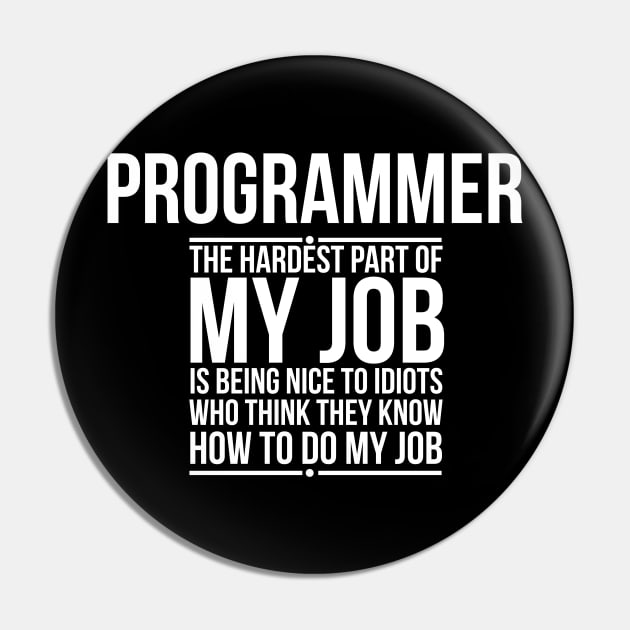 programmer Pin by PSApparel