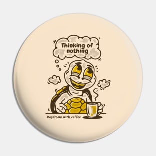 Thinking of nothing, turtle character Pin