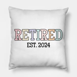 Retirement Party, Retro Retired 2024, New Retiree Pillow