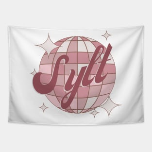 Sylt Nordseeinsel Urlaub Deutschland pink retro Tapestry