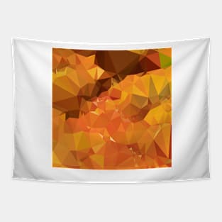 Harvest Gold Abstract Low Polygon Background Tapestry