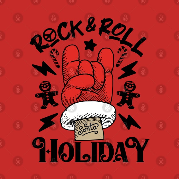 Christmas Rock and Roll Holiday by KidzArtWork