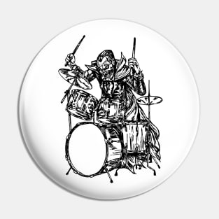 SEEMBO Vampire Playing Drums Drummer Drumming Musician Band Pin