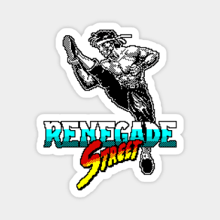 Renegade Street 8 Bit Art Magnet