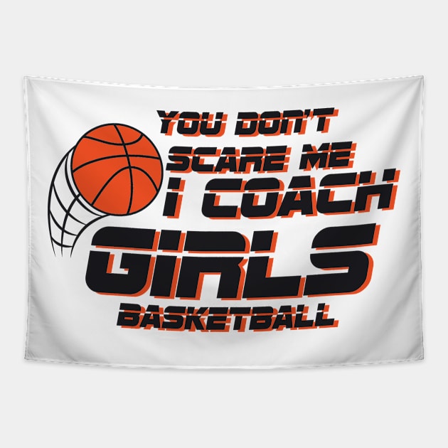 Coach Girls Basketball Sport Gift Tapestry by chrizy1688